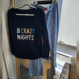 Target Holiday Shop "8 Crazy Nights" Hannukah Pajama Set Women's Size XL